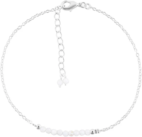Vista 10 de Natural Gemstone Beaded Bar Anklet for Women