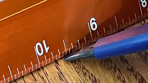 Vista 9 de Swanson SVE240 - Báscula de borde recto Savage de 24 pulgadas, no se daña, anodizada y grabada con láser