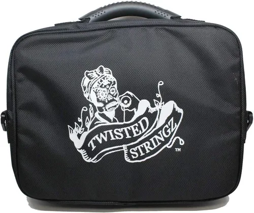 Vista 3 de Twisted Stringz Bolsa de Yo-Yo Deluxe - Estuche de transporte YoYo - Capacidad para 12 yoyos- Correa de hombro de triple puntada - Gráficos dobles