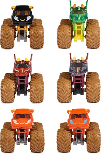 Vista 9 de Monster Jam, Mystery Mudders, camión monstruo oficial fundido a presión, lavado para revelar, escala 1:64 (los estilos variarán)
