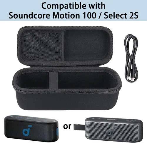 Vista 2 de co2CREA Funda rígida compatible con Anker Soundcore Select 2S / Soundcore Motion 100 altavoz portátil Bluetooth