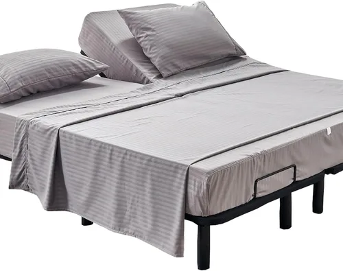 Vista 25 de Kingnex Sábanas a rayas para sofá cama de 36 x 72 pulgadas, tamaño individual para sofá cama, microfibra suave de doble cepillado 1800, 3 piezas
