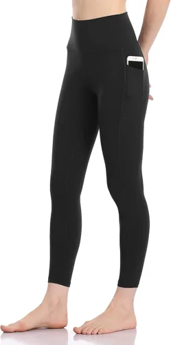 Vista 5 de Colorfulkoala - Pantalones de yoga de cintura alta para mujer 78 de longitud con bolsillos