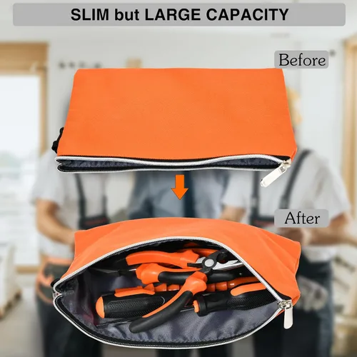 Vista 5 de Mochila para herramientas, mochila de herramientas para hombres, mochila de herramientas HVAC de construcción resistente para herramientas