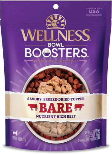 Vista 17 de Wellness Bowl Boosters Bare, complemento para comida de perro para razas pequeñas, medianas y grandes, sin cereales, natural, liofilizado