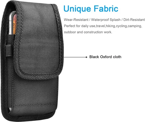 Vista 9 de Funda de nailon para teléfono celular con clip, para Samsung Galaxy S26 S25 FE S24 S22 S21 S20 A37 5G A17 A36 A16 A55 A35 A15 A26 A56 Note 20 10