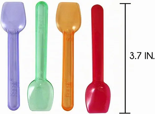 Vista 2 de Karat U2400 (arcoíris) - Cuchara desechable de gelato de 3.7 pulgadas, color arcoíris (paquete de 2000)