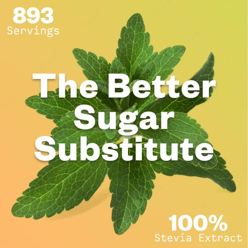 Vista 5 de Extracto de estevia orgánico en polvo, cero calorías, extracto puro de stevia concentrado edulcorante en polvo para hornear y bebidas, sin regusto