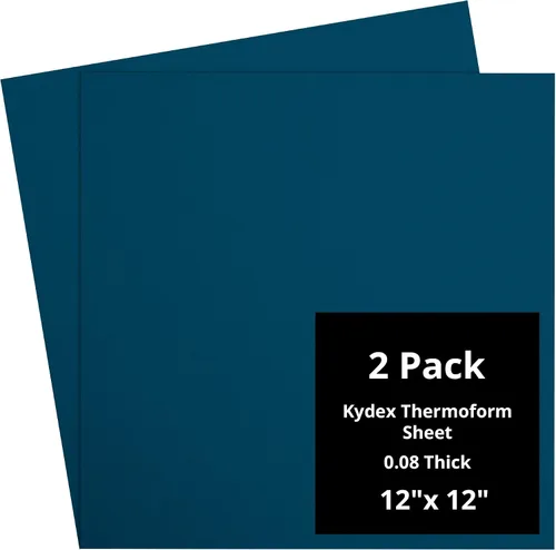 Vista 111 de Kydex Sheets - Solid Color DIY Kit for Crafting Holsters, Sheaths, and Mag Pouches - (8x8, 8x12, 12x12), Premium Thermoform Sheets - Thick, Durable