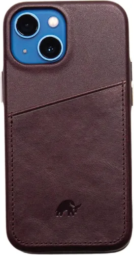 Vista 29 de Funda de cartera de cuero artesanal premium Bullstrap para iPhone 13 Ajuste impecable sin volumen y almacenamiento seguro de tarjetas Funda