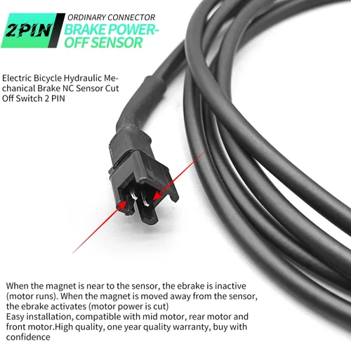 Vista 4 de E-Bike MS-BK-2R Sensor de corte de freno SM/Conector impermeable Bicicleta eléctrica Corte de bicicleta eléctrica Sensor de freno hidráulico