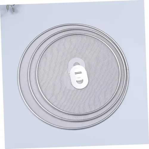 Vista 2 de 3pcs Stainless Steel Splatter Screen for Frying Pan Oil Guard