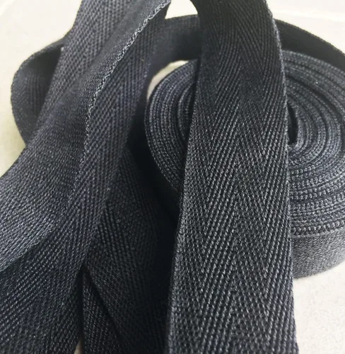 Vista 4 de Cinta de sarga de algodón en espiga de 5 yardas, cinta al bies, cinta, encuadernación, ideal para coser, encuadernación de libros, tela, costura
