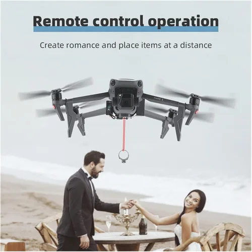 Vista 5 de Drone Airdrop System UAV Propuesta de boda Dispositivo de entrega para D-JI Mavic 3/3 Pro Control de un botón por control remoto