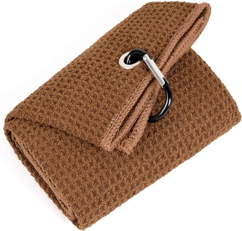 Vista 12 de Mile High Life Toalla de golf premium de tejido de gofre, 16 x 24 pulgadas, extra absorbente y de secado rápido, microfibra ultrasuave, clip