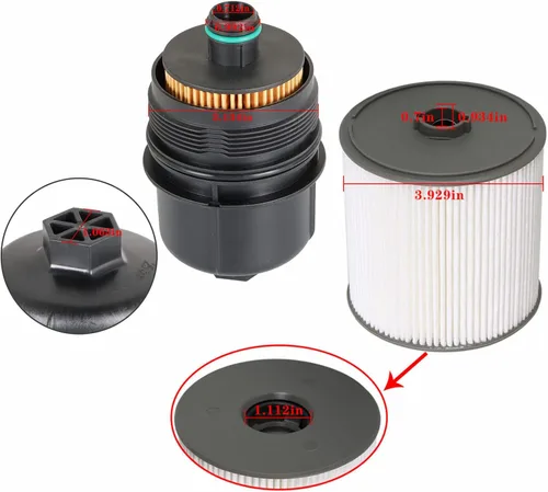 Vista 3 de labwork Kit de filtro diesel 68507598AA Reemplazo para 2020-2021 1500 JL 3.0L