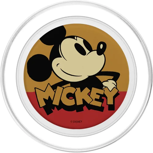 Vista 2 de Disney Mickey y sus amigos Mickey Sepia Retrato PopSockets MagSafe PopGrip para iPhone