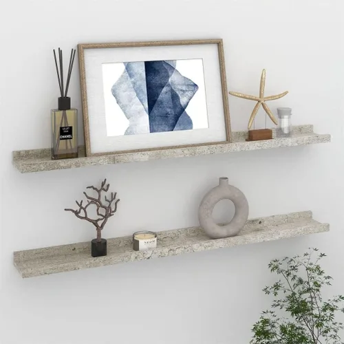 Vista 12 de Estantes de oficina, estantes de baño, estantes de almacenamiento, 4 piezas, color negro, 15.7 x 3.5 x 1.2 pulgadas, adecuados para decoración