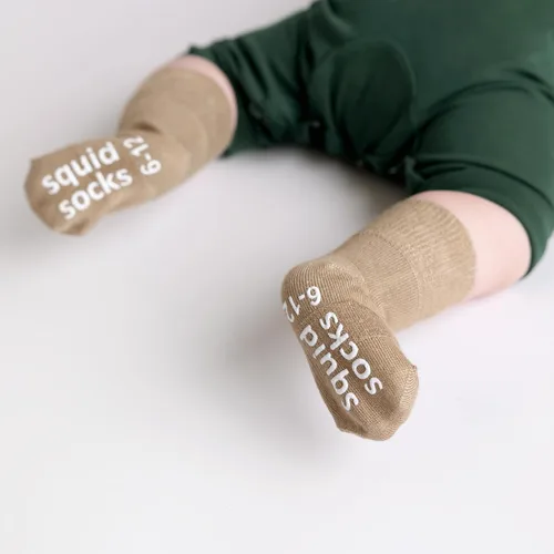 Vista 109 de squid socks Calcetines de viscosa de bambú 0-6M, 6-12M, 12-24M y 2T-3T Calcetines que se mantienen puestos