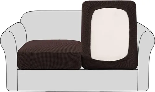 Vista 38 de Fundas para sofá seccional, 1 funda para diván en forma de L, funda separada para sofá seccional izquierdo y derecho (1 diván, gris claro)