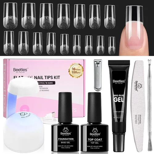 Vista 27 de Beetles - Kit de uñas de gel, puntas de uñas, juego de extensión de uñas