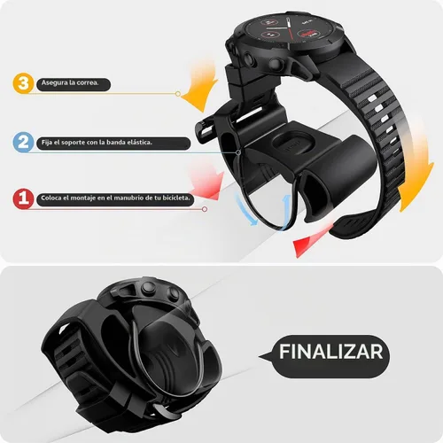 Vista 2 de TUSITA Soporte de bicicleta compatible con Garmin, Apple Watch Ultra, Polar