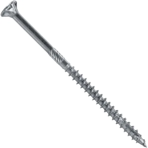 Vista 127 de 8 x 1 revestimiento exterior recubierto de bronce, tornillo de madera multiusos compatible con ACQ, cabeza plana Torx/Star Drive de 1 libra, 288