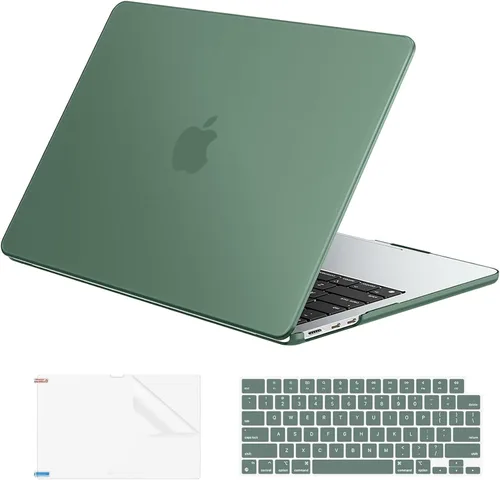 Vista 18 de EooCoo - Funda para MacBook Air de 15 pulgadas M5 M4 M3 M2 2026-2023, color negro cristal Easy to Install, Sturdy, Plastic Hard Shell Case &