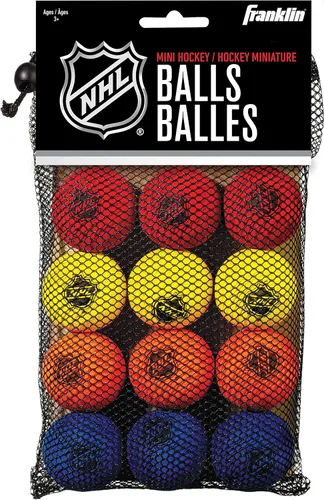 Vista 7 de Franklin NHL Foam Mini Hockey Balls -12 Pack