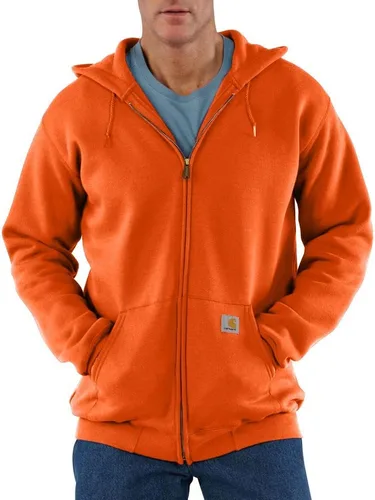Vista 7 de Carhartt - Sudadera holgada de peso medio con cremallera completa para hombre Negro