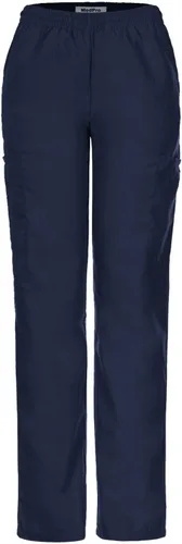 Vista 3 de Minty Mint Conjunto de uniforme médico sólido para mujer, suave, cómodo, transpirable, grosor moderado, conjunto de camisa y pantalones cargo