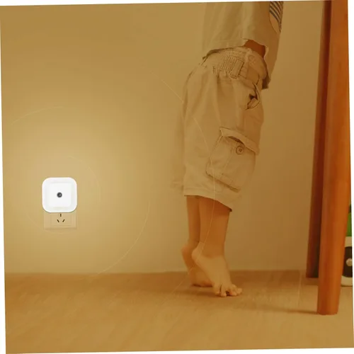 Vista 5 de Uonlytech Luz nocturna con sensor de movimiento, luces nocturnas para dormitorio, pared enchufable, para dormir, paquete de 6 unidades, decoración