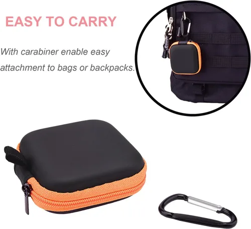 Vista 4 de Sunmns 5 piezas en el oído Bud auricular auricular caso mini almacenamiento bolsa bolsa de transporte