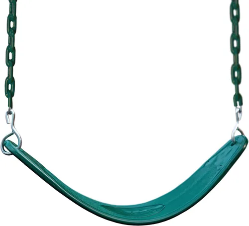 Vista 11 de Gorilla Playsets 04-0002-B/B Cinturón oscilante de lujo con cadenas recubiertas - Azul con Cadenas Azules