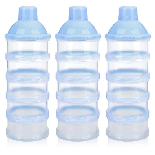 Vista 11 de Accmor dosificadores de leche en polvo para bebés, antiderrames, inteligentes, apilables, contenedor de almacenamiento para viaje, sin bisfenol A, 5