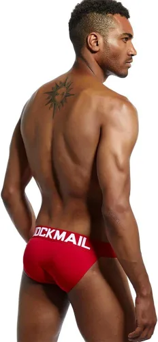 Vista 5 de JOCKMAIL Hombres Algodón Hombres Ropa Interior Escritos Hombres Bragas Atlético Defensor Masculino Escritos