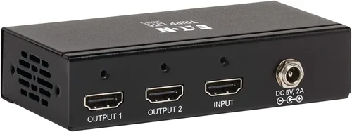 Vista 5 de Eaton Tripp Lite Series Divisor HDMI 4K de 1 entrada y 2 salidas, 4K a 60 Hz, soporte de resolución múltiple para proyector de TV de pared de video