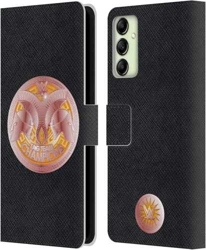 Vista 54 de Head Case Designs Officially Licensed WWE Cruiserweight Champion Title Belts Leather Wallet Case Compatible with Samsung Galaxy A07 4G Campeón