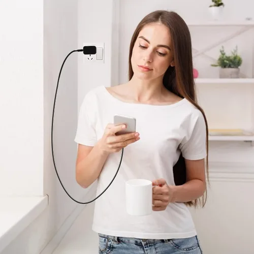 Vista 7 de KAIMENGLONG - Kit de cargador rápido adaptable, cargador de pared USB de carga rápida para Samsung Galaxy S21/S21 Ultra 5G / S10 /S20 / S10e / S9