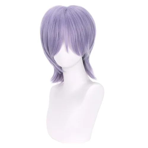 Vista 31 de RightOn Peluca marrón corta para disfraz, pelucas cortas marrones para hombre y mujer, fiesta de cosplay