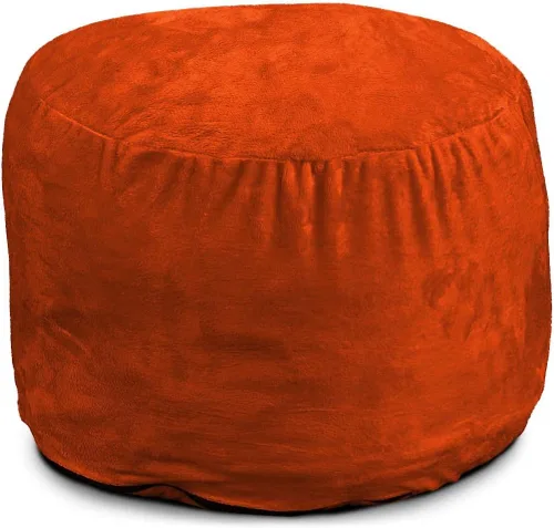 Vista 16 de ULTIMATE SACK Puf otomano de 2 pies Gamuza camello Relleno de espuma - Funda extraíble lavable Camel (Camel Suede)