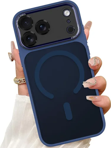 Vista 5 de ZIYE - Funda magnética para iPhone 13 Pro Max de 6.7 pulgadas, color negro Compatible with MagSafe, Soft TPU, Clear, Full Camera Lens Protection