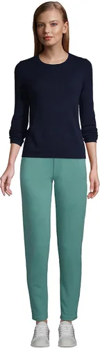 Vista 4 de Lands End Suéter de cachemira con cuello redondo para mujer
