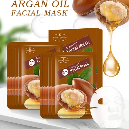 Vista 9 de AICHUN BEAUTY Máscara facial Reparación Esencia Anti-Acné Refrescante Aliviar las Arrugas Larga Duración Calmante Cuidado de la Piel Hidratante