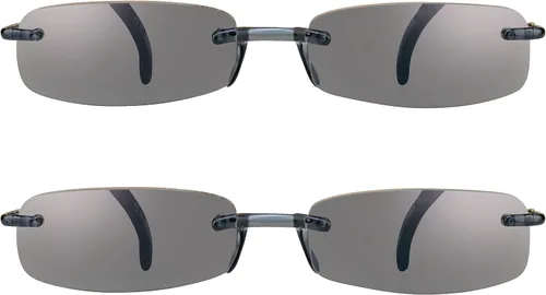 Vista 13 de proSPORT 2 pares de lentes de sol de lectura tintados, sin montura para hombres y mujeres