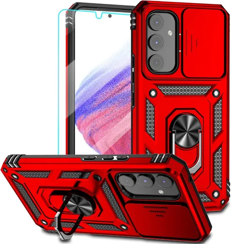 Vista 8 de Funda para Samsung Galaxy A54 5G, con protectores de pantalla y funda para cámara, [grado militar] 16 pies. Funda a prueba de caídas con función
