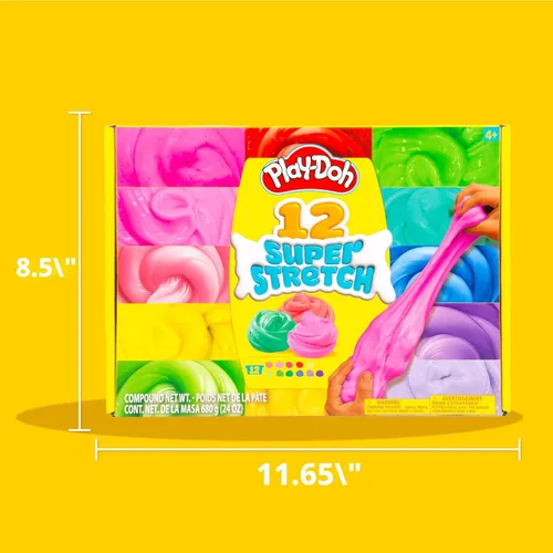 Vista 7 de Play-Doh Juego variado de 12 unidades de Playdoh súper elástico, regalos para niños, juguetes populares, recuerdos de fiesta para edades de 8 a 12