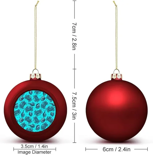 Vista 44 de Boobs Funny Shatterproof Matte Christmas Balls for Tree Wreath Home Decor 1PCS