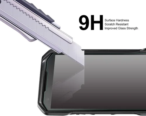 Vista 5 de Supershieldz Protector de pantalla de vidrio templado diseñado para Kyocera (DuraForce Pro 3), antiarañazos, sin burbujas
