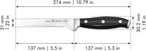 Vista 3 de HENCKELS Cuchillo deshuesador forjado Premio de 5.5 pulgadas, negro/acero inoxidable